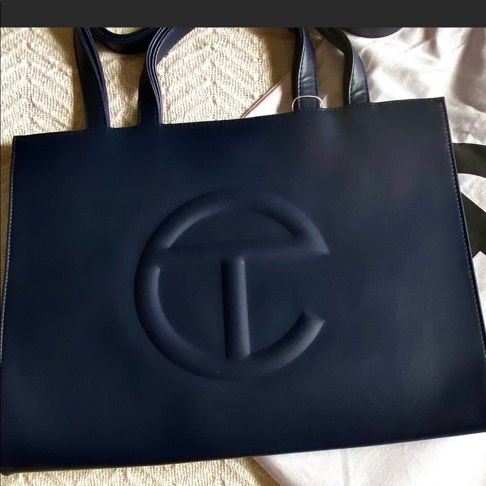 Medium NAVY telfar bag